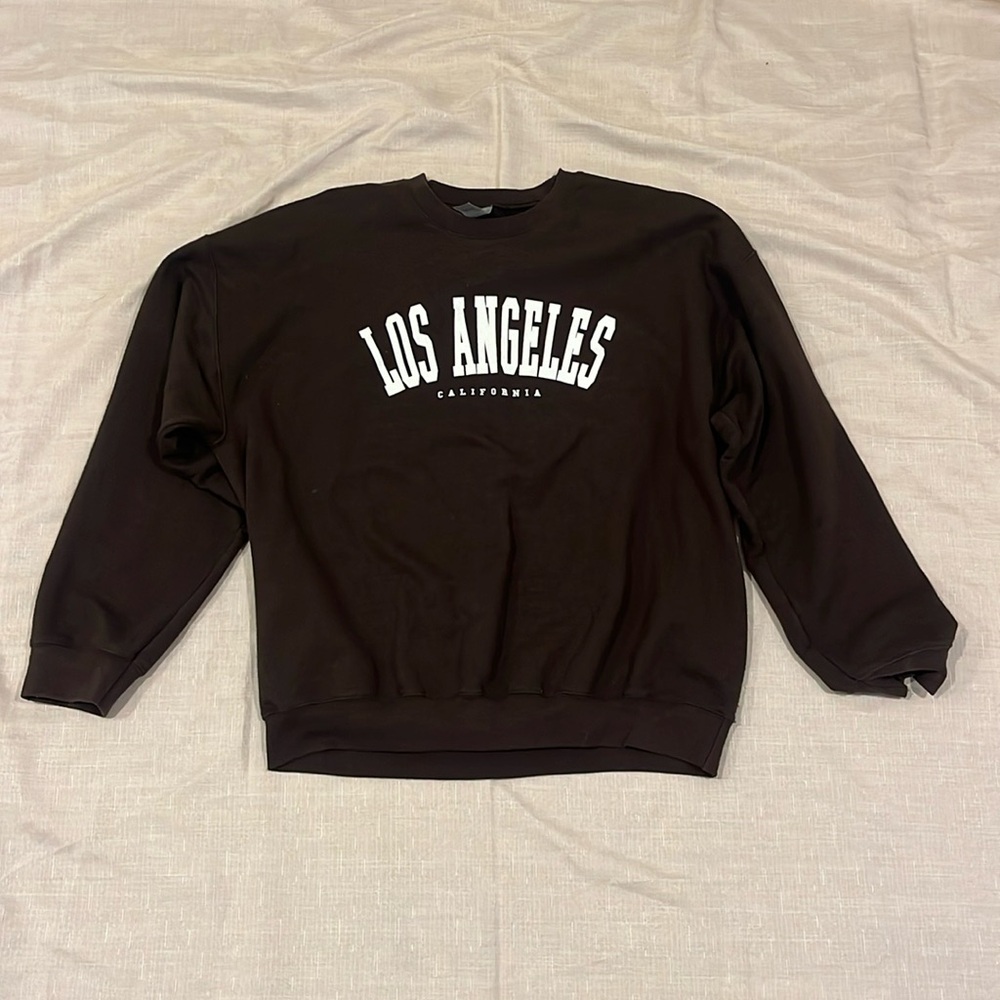 Brown Los Angeles Title Crewneck